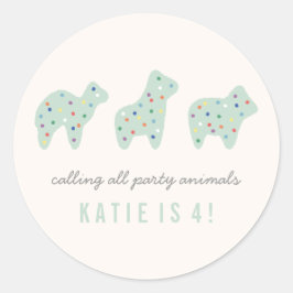 Animal Cookie Sticker - Mint