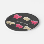 Animal Cookies Sprinkles 1e verjaardag Papieren Bordje (Gekanteld)