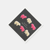 Animal Cookies Sprinkles 1e verjaardag Servet (Hoek)
