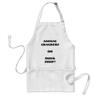 "Animal Crackers of Duck Soup?" Apron Standaard Schort