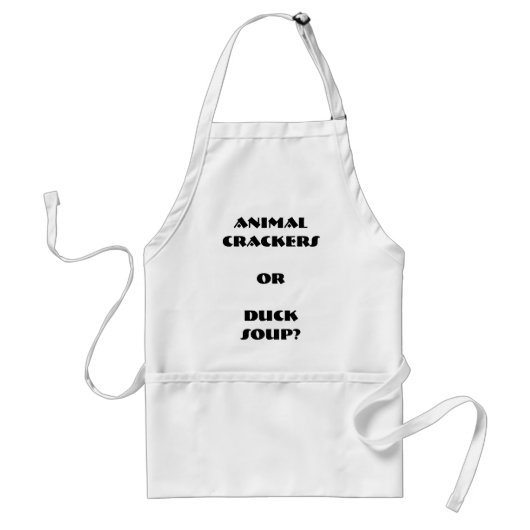 "Animal Crackers of Duck Soup?" Apron Standaard Schort (Voorkant)