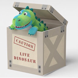 Animal Crate Dinosaur Jurassic Birthday Bedankdoosjes