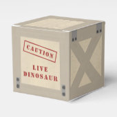 Animal Crate Dinosaur Jurassic Birthday Bedankdoosjes (Voorkant Zijde)