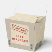 Animal Crate Dinosaur Jurassic Verjaardag Groot Bedankdoosjes (Voorkant)