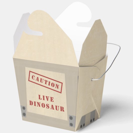 Animal Crate Dinosaur Jurassic Verjaardag Groot Bedankdoosjes (Open)