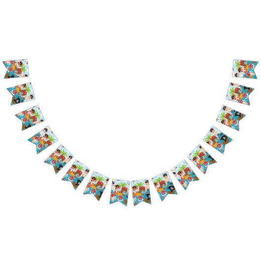 ANIMAL CREW Party Pirate Bunting Flags Vlaggetjes (Alle)