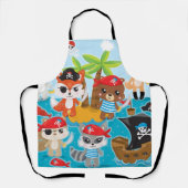 Animal Crew Pirate Party Apron Schort (Voorkant)