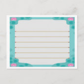 Animal Crossing New Leaf Lilly Pond Briefpapier Briefkaart (Voorkant)