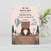 Animal Cub Boho We kunnen nauwelijks wachten op Ba Kaart (Staand voorkant)