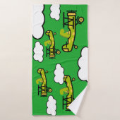 Animal Dinosaur Pilot Nursery Art Badhanddoek (Badhanddoek)