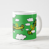Animal Dinosaur Pilot Nursery Art Grote Koffiekop (Voorkant rechts)