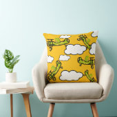 Animal Dinosaur Pilot Nursery Art Kussen (Stoel)