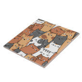 Animal Doodle Art Tegeltje (Zijkant)