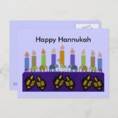 Animal Dreidel Hannukah Menorah Briefkaarten (Voorkant / Achterkant)