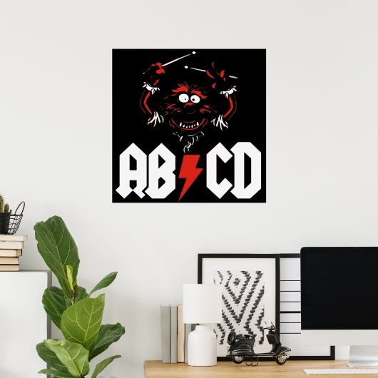 Animal Drummer ACDC Poster (Thuiskantoor)