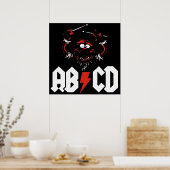 Animal Drummer ACDC Poster (Keuken)