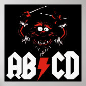 Animal Drummer ACDC Poster (Voorkant)