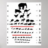 Animal Eye Chart Poster (Voorkant)