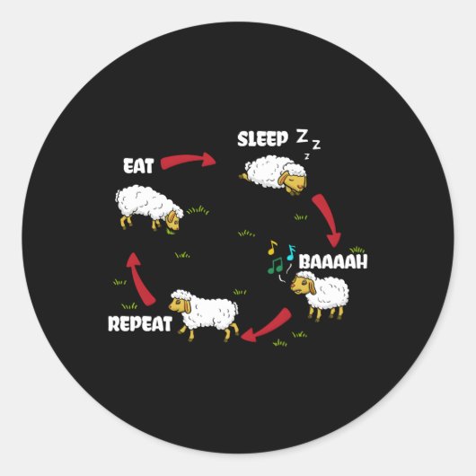 Animal Farmer Ranch Owner Farmer Ronde Sticker (Voorkant)