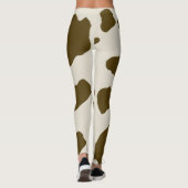 Animal Faux Brown Koe Skin Leggings (Achterkant)