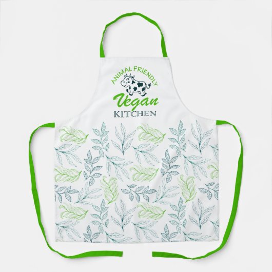 Animal Friendly Vegan Kitchen Schort (Voorkant)