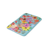 Animal Friends Among the Flowers Badmat (Gekanteld)