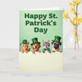 Animal Friends Celebration Card Kaart (Gele Bloem)