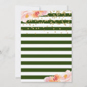 Animal Friends Pink Floral Greenery Birthday Kaart (Achterkant)