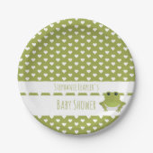 Animal Frog Baby shower Papieren Bordje (Voorkant)