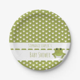 Animal Frog Baby shower Papieren Bordje