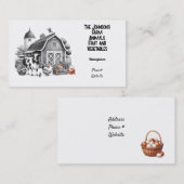 Animal Fruit and Veggie Boerderij Visitekaartje (Voorkant / Achterkant)