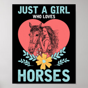 Animal Gift Paardrijden Vrouwen Paard Poster