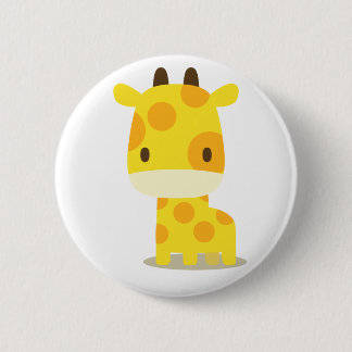 animal giraffe : pins ronde button 5,7 cm