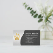 Animal Groomer Pet Paw Visitekaartje (Staand voorkant)