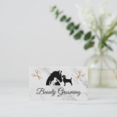 Animal Groomer | Scissors  Visitekaartje (Staand voorkant)