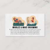 Animal Groomer Working on Pets Visitekaartje (Voorkant)