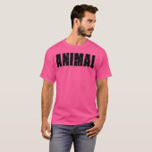 Animal Gym Rabbit Tshirt Workout Bodybuilding Fitn (Voorkant volledig)