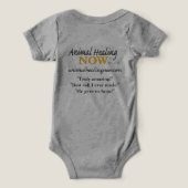 Animal Healing Now Baby One Piece Baby Bodysuit (Design achterkant)