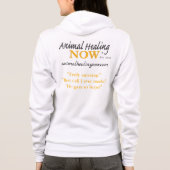 Animal Healing Now Dames Full-Zip Hoodie (Achterkant)