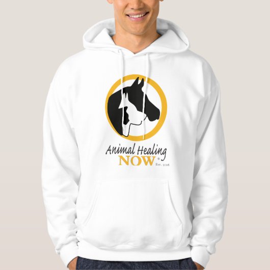 Animal Healing Now Mannen Hooded Sweatshirt (Voorkant)