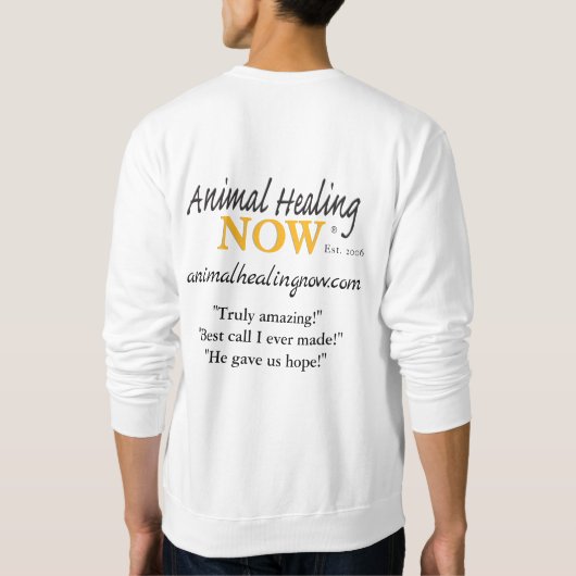 Animal Healing Now Mannen Trui (Achterkant)