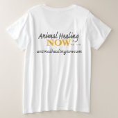 Animal Healing Now T-shirt voor dames Plus Size (Design achterkant)