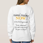 Animal Healing Now Vrouwen Sweatshirt (Achterkant)