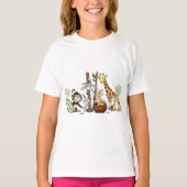 Animal Hide-and-Seek T-Shirt - Speelse Wilde diere (Voorkant)