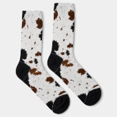 Animal Hide Pattern Crew Sokken (Rechts)