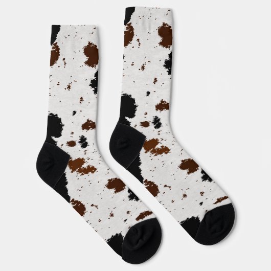 Animal Hide Pattern Crew Sokken (Rechts)