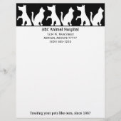 Animal Hospital Letterhead Custom Briefhoofd (Voorkant)