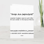 Animal Hugs Orangutan Baby Kaart (Achterkant)