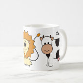 Animal Illustrations aangepaste naam kind mokken (Voorkant rechts)