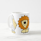 Animal Illustrations aangepaste naam kind mokken (Voorkant links)